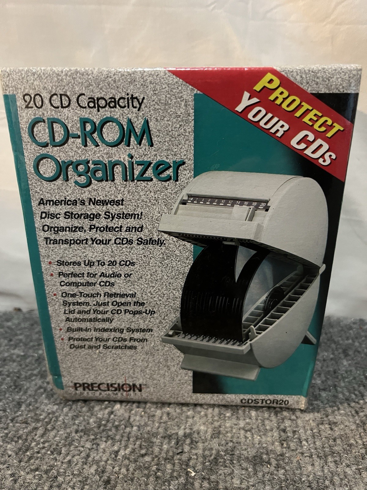 CD ROM Organizer 20 CD Capacity New Sealed