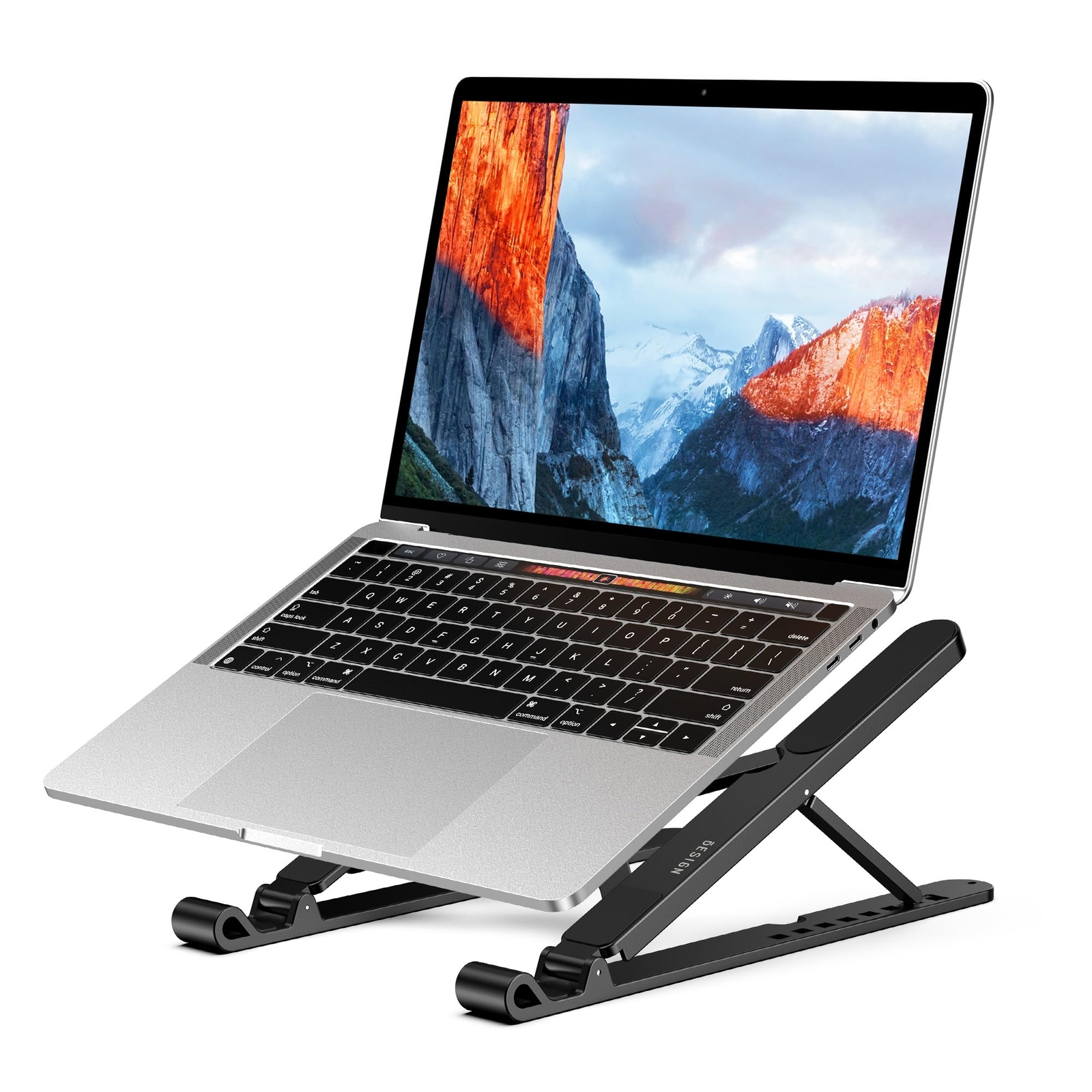 LS01 Pro Ergonomic Laptop Stand, Plastic Laptop Riser, Portable and Adjustable