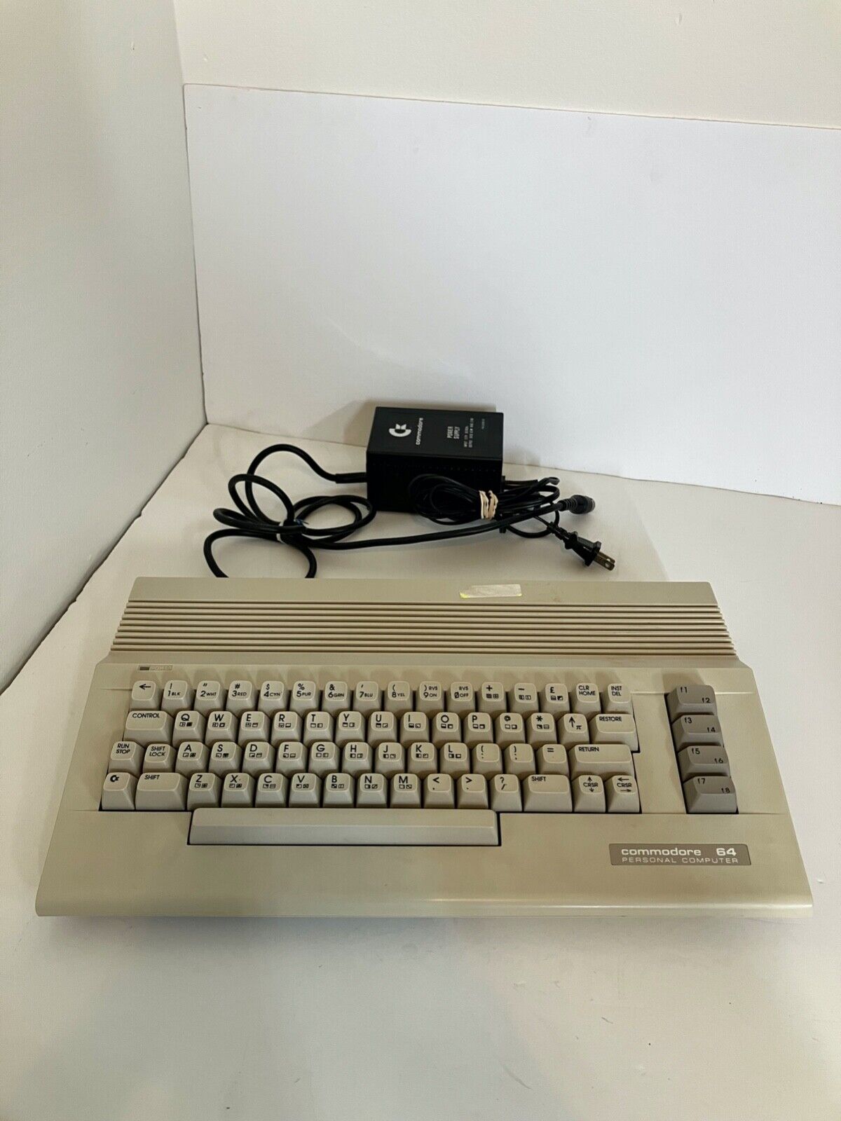 Commodore 64 Personal Computer As Is Powers On Great Condition Power Supply