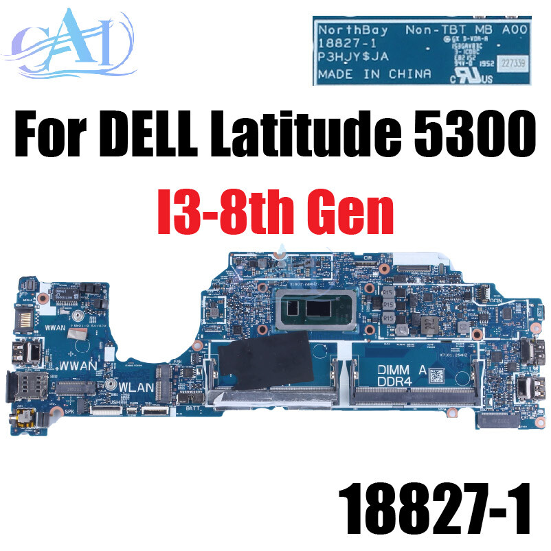 I3 I5 I7 For DELL Latitude 5300 Laptop Motherboard 18827-1 05KRX2 05N31T 0T7DVJ