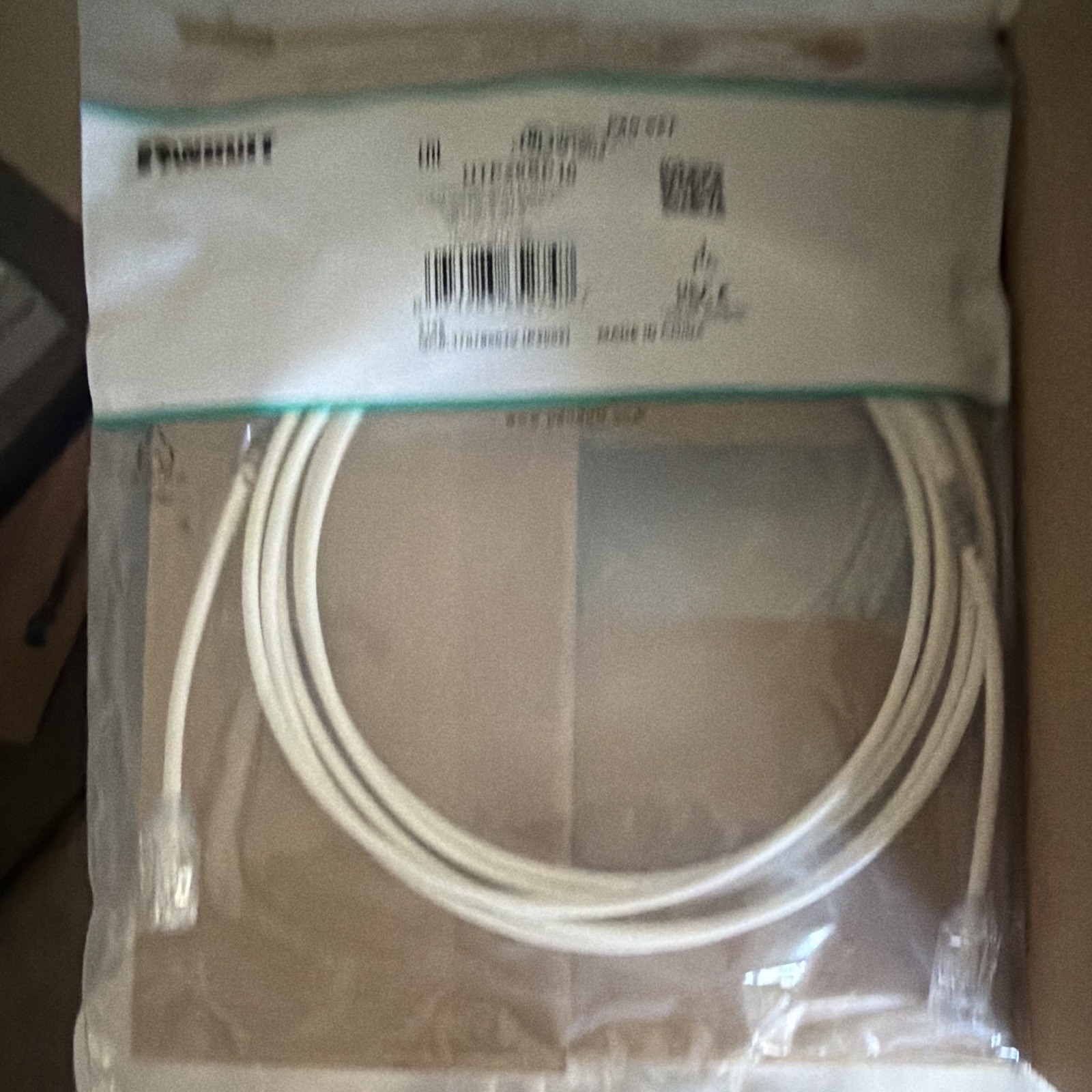 Panduit UTP28SP10 Cat6 RJ-45 Ethernet Patch Cord 10 ft Off White T568B eaches