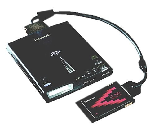 Panasonic Portable External 20x PCMCIA CD-ROM Drive with Cable Kit KXL-807a