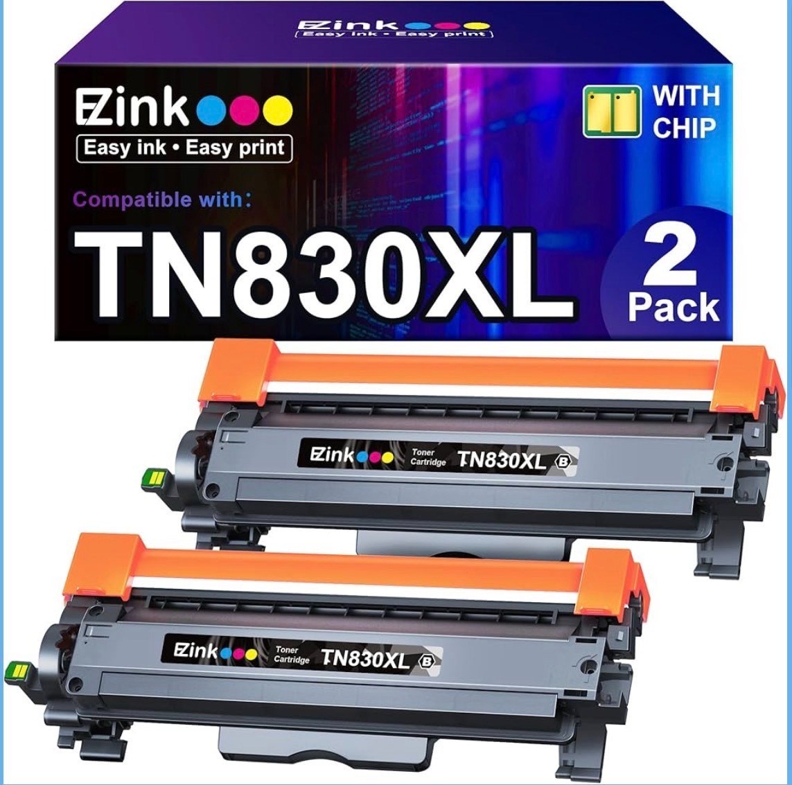 E-Z Ink Cartucho de tóner compatible TN830XL de repuesto