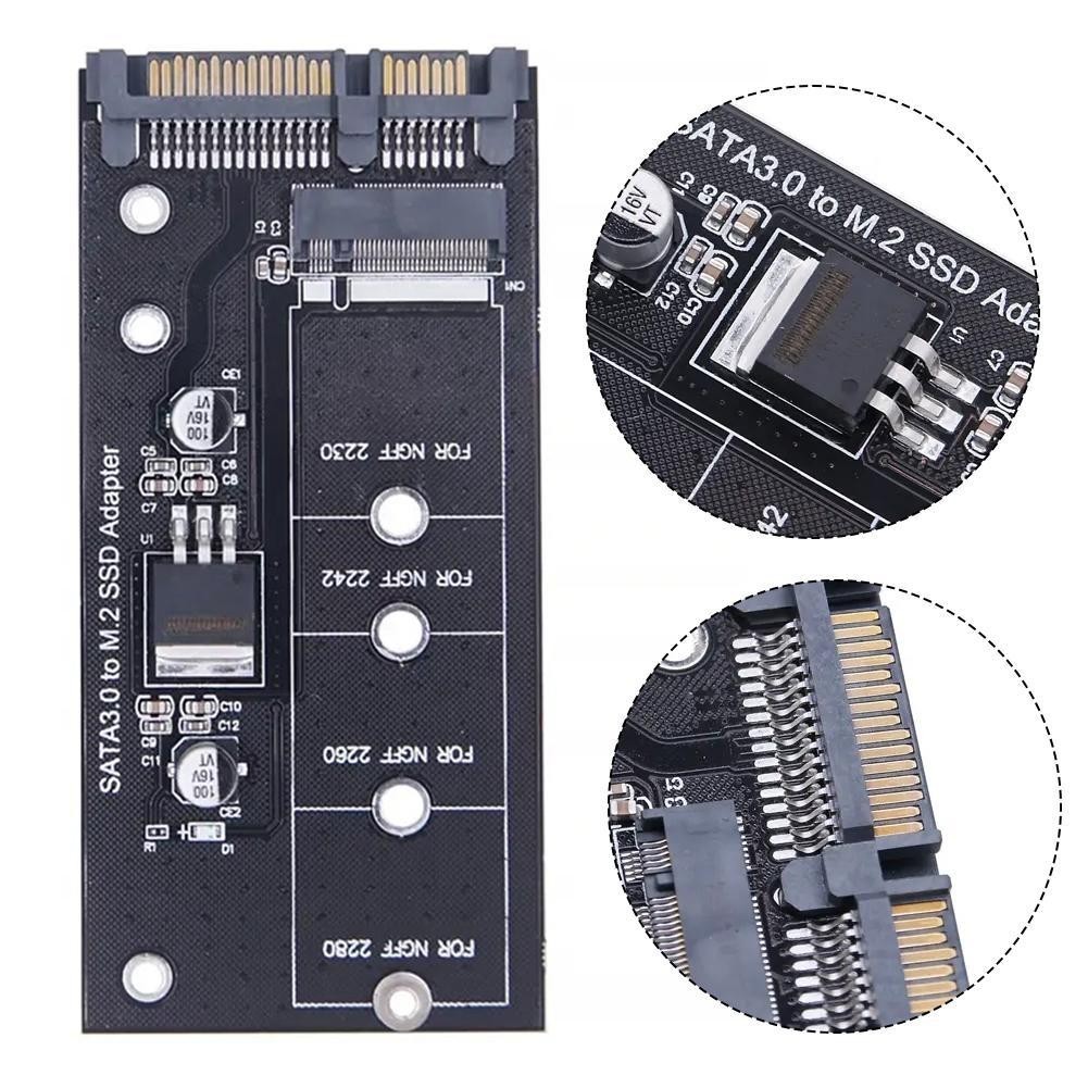 M2 To SATA3 to M2.SSD Convert Adapter High Efficiency SATA 6 Gbps NGFF Adapter