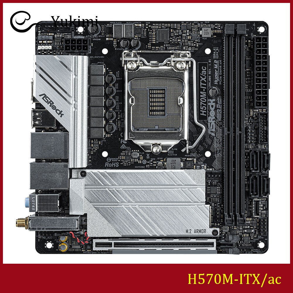 FOR ASROCK H570M-ITX/ac DDR4*2 LGA 1200 64GB Mini-ITX Motherboard Test OK