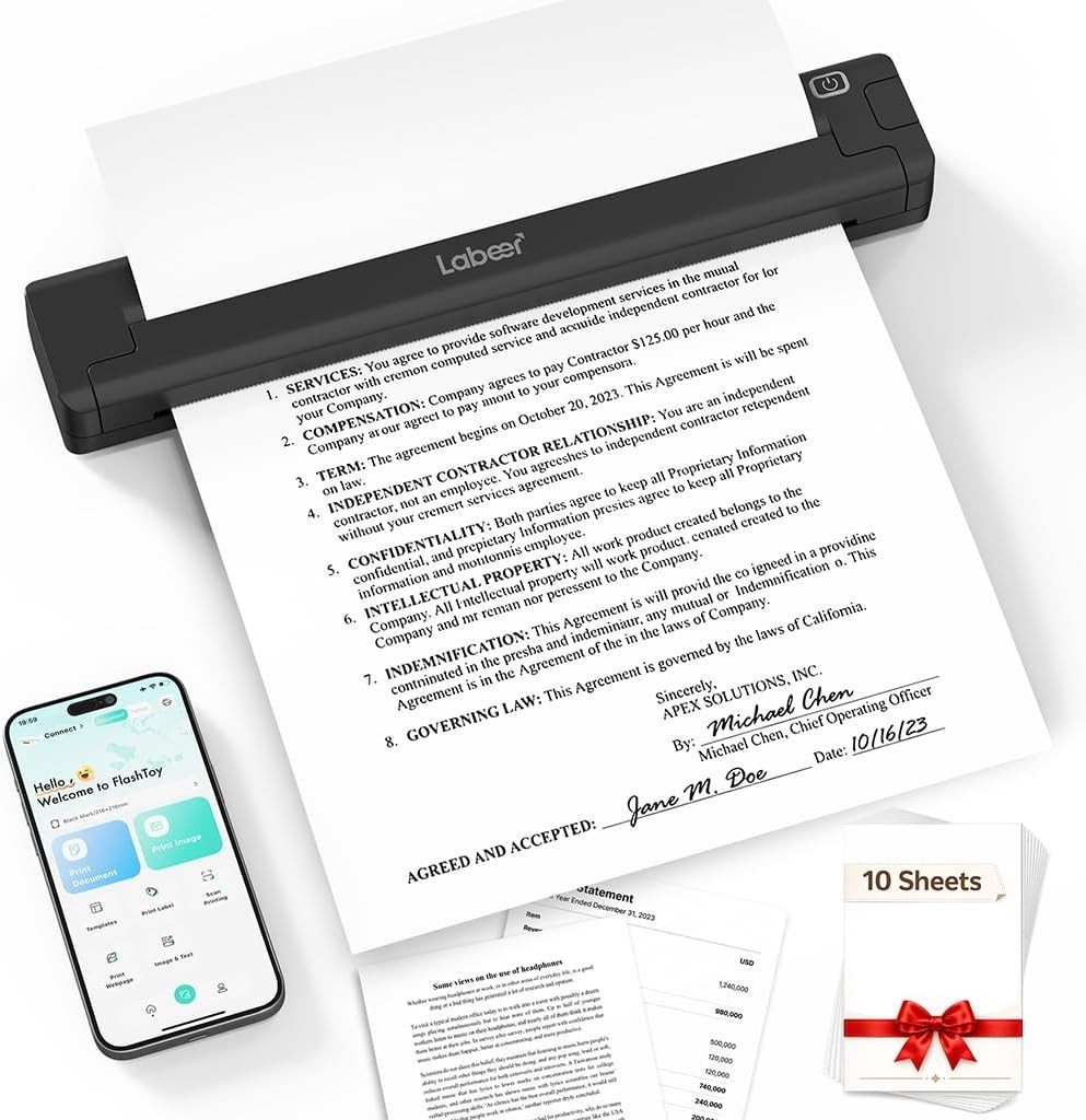 Labeer Inkless Portable Printer for Travel