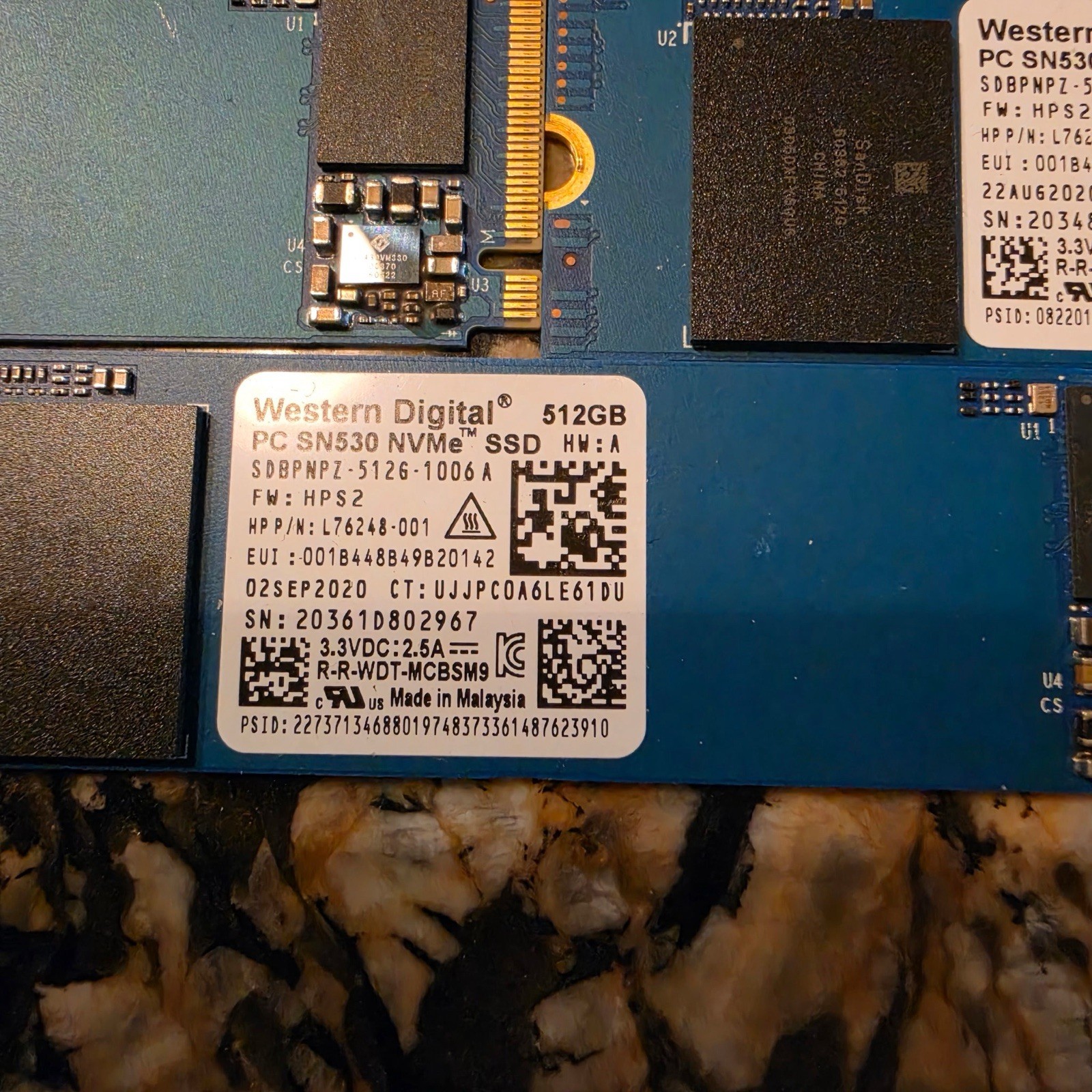 Western Digital PC SN530 512GB M.2 2280 NVMe Internal SSD (SDBPNPZ-512G)