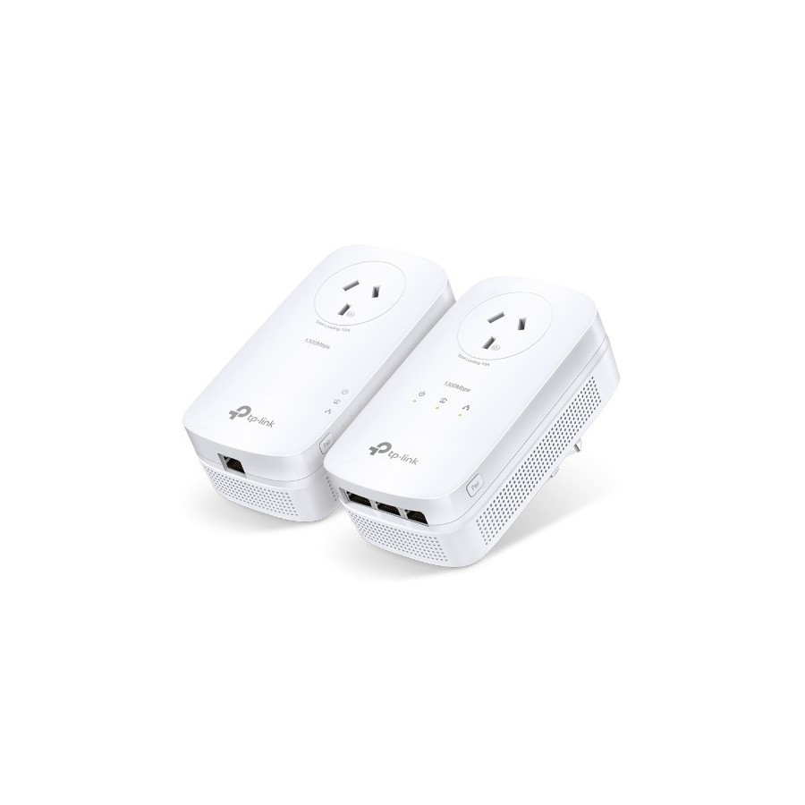 TP-Link TL-PA8033P KIT AV1300 3-Port Gigabit Passthrough Powerline Starter Kit