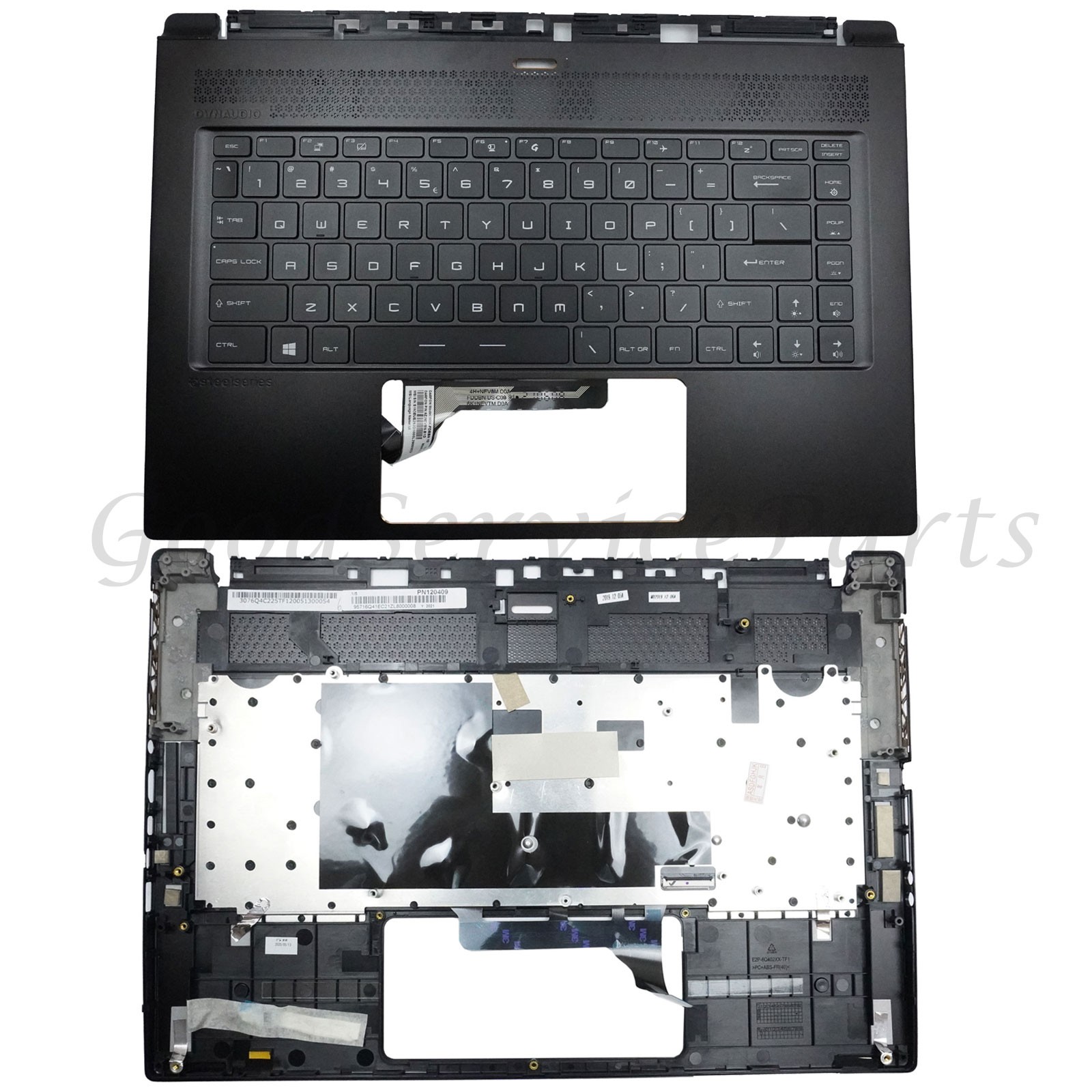 MSI GS65 Stealth GS65VR 9SD MS-16Q4 Palmrest Case Keyboard Backlit 3076Q4C225 US