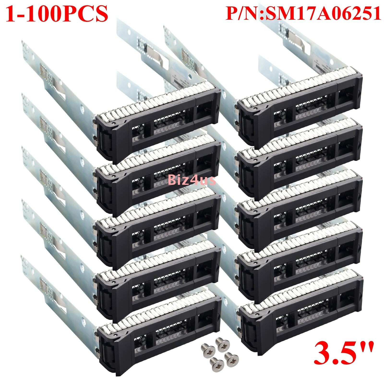 Lot SM17A06251 3.5" SATA SAS Drive Caddy Tray For Lenovo ThinkSystem SD530 SR550