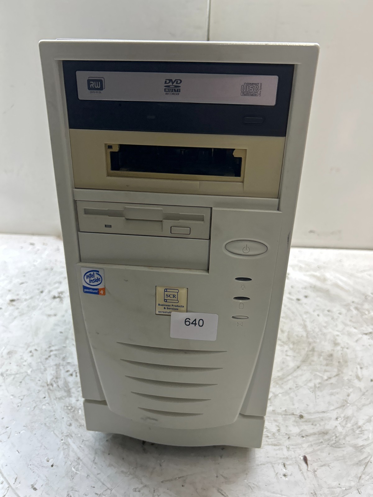 Vintage Retro Beige mATX Desktop Computer Case