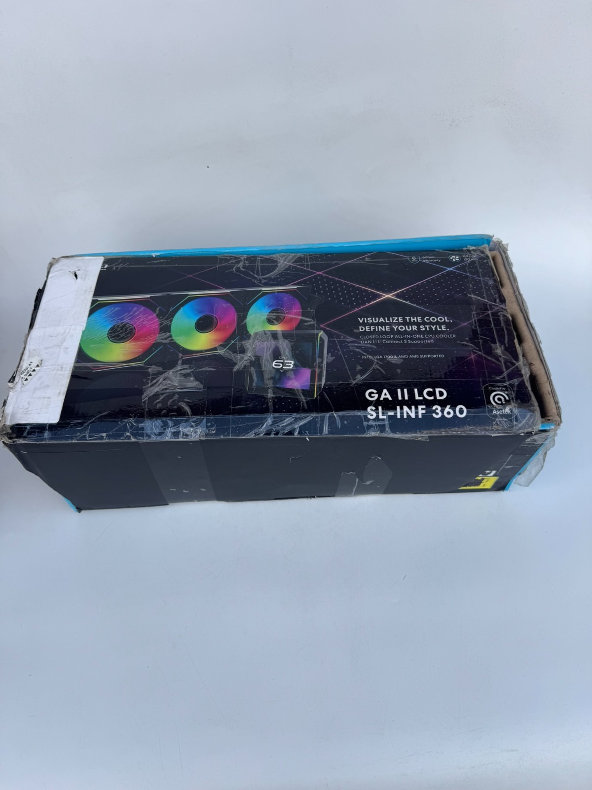 Lian Li Galahad II LCD SL-INF 360 AIO CPU Liquid Cooler Black Open Box