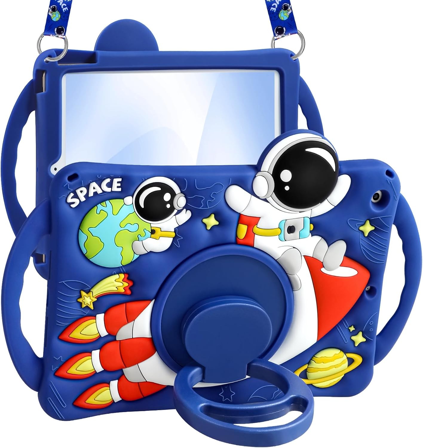 Case for iPad 9th/8th/7th Generation 10.2 Inch - Cute Cartoon Soft 3D with Stand