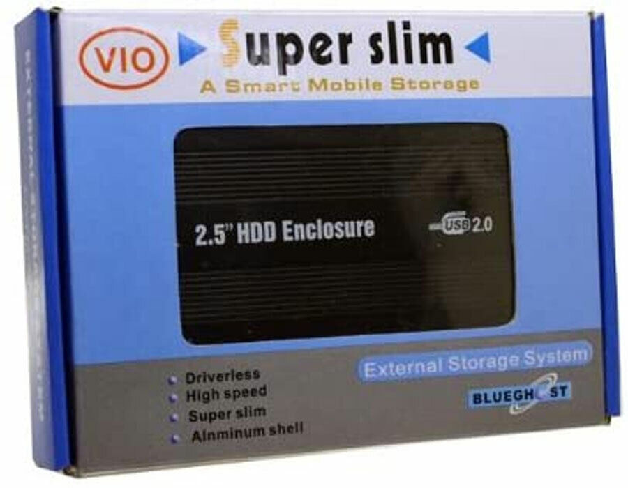 USB 2.0 2.5 Inch IDE Hard Drive Enclosure External Case Box HDD Disk