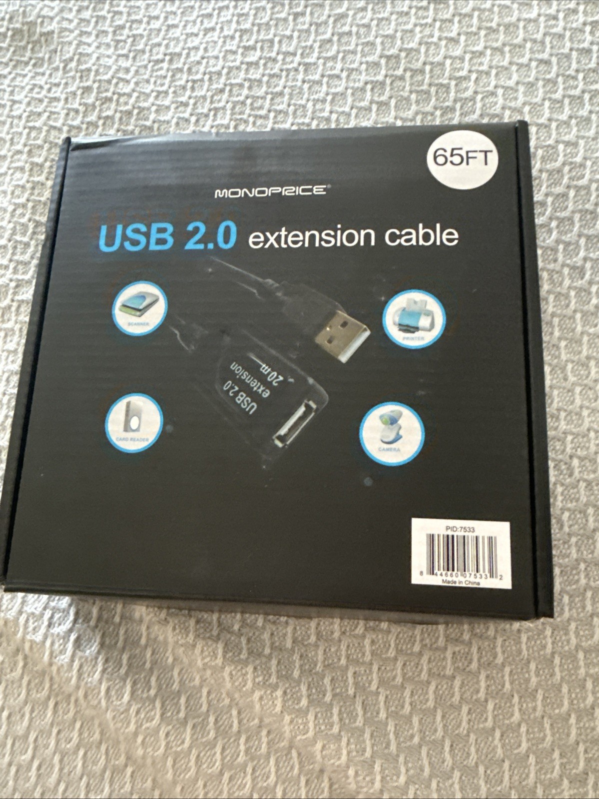 Brand-New Monoprice USB Extension Cable | Extend USB Reach Up to 65 FEET
