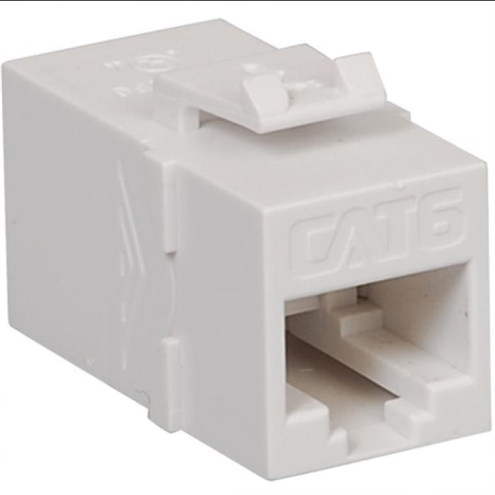 ICC CAT 6 Modular Coupler White TDICC-IC107CP6WH Telecommunication Patchcords