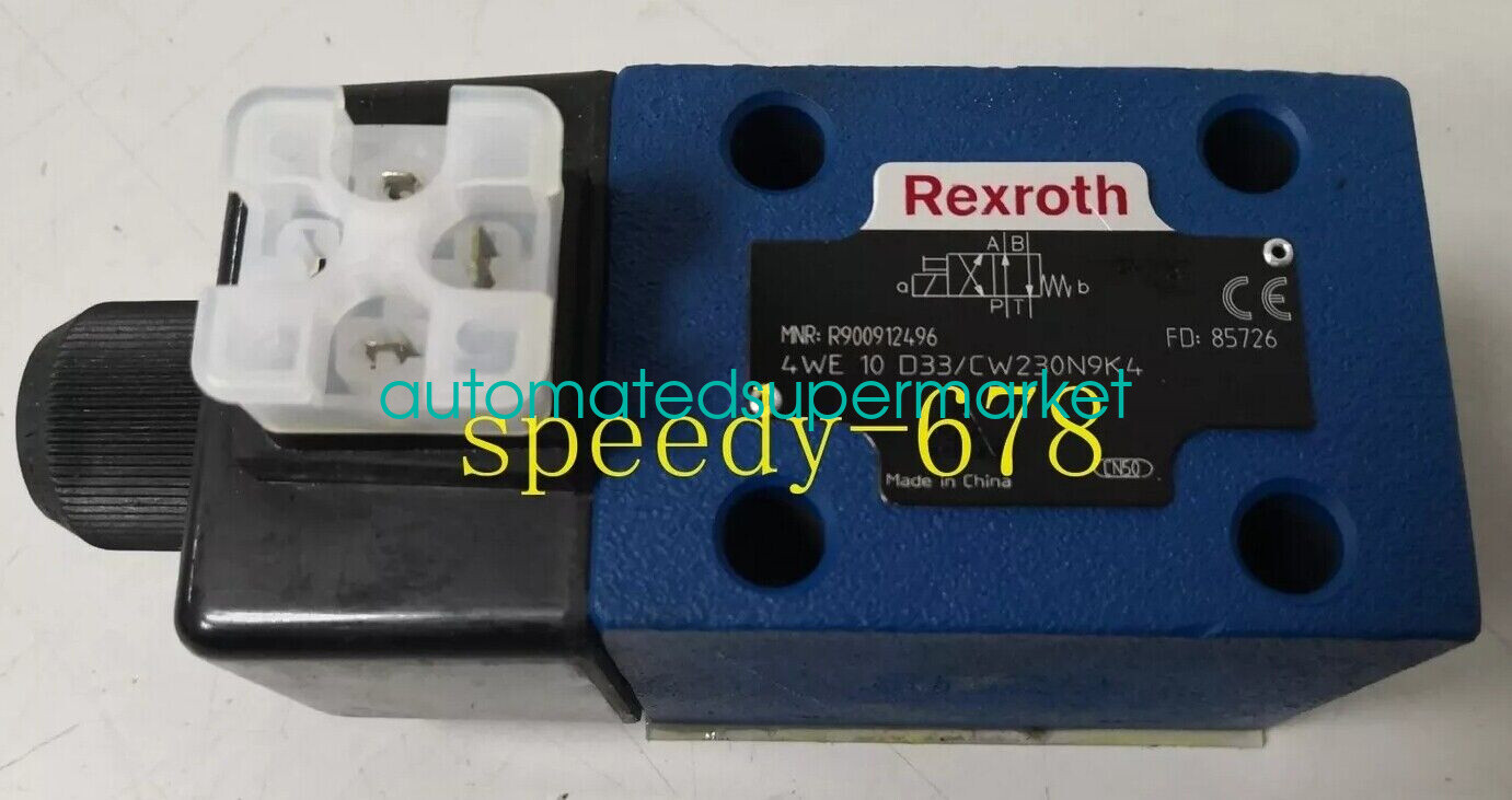 1PC NEW REXROTH R900912496 4WE10D33/CW230N9K4 Valve Shipping by DHL/FedEX