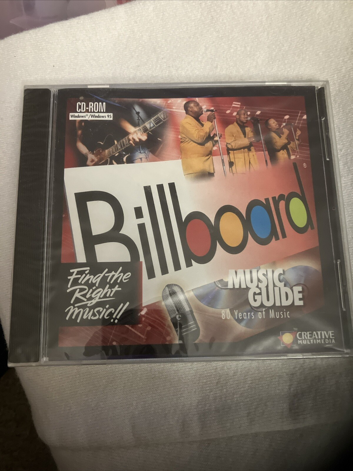 VTG BILLBOARD Music Guide  80 Years of Music CD-ROM for Windows 3.1 / 95+ Rare