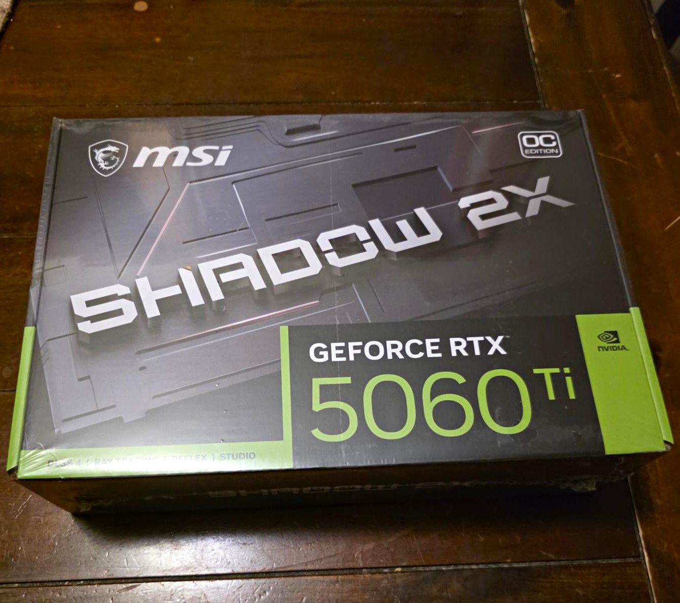 MSI NVIDIA GeForce RTX 5060 Ti Shadow 2X OC 8GB GDDR7 Graphics Card