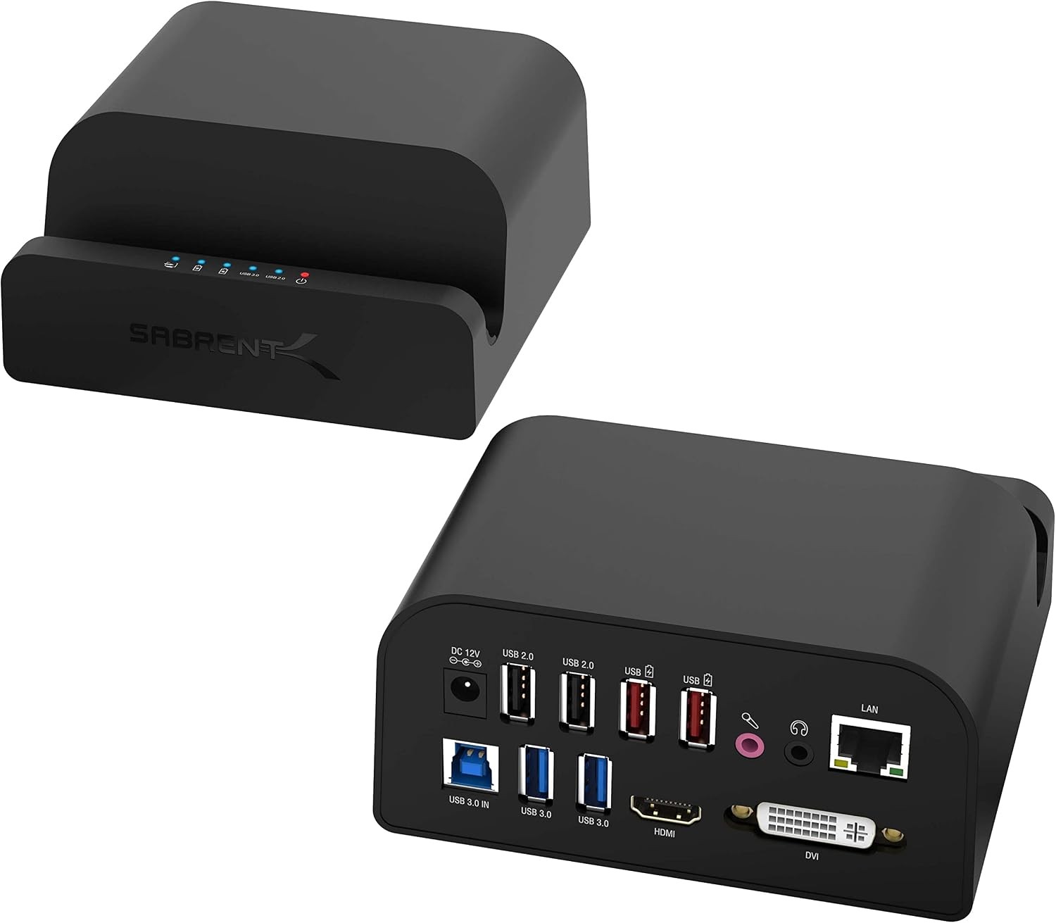 USB 3.0 Universal Docking Station with Stand DS-RICA For tablets and laptops