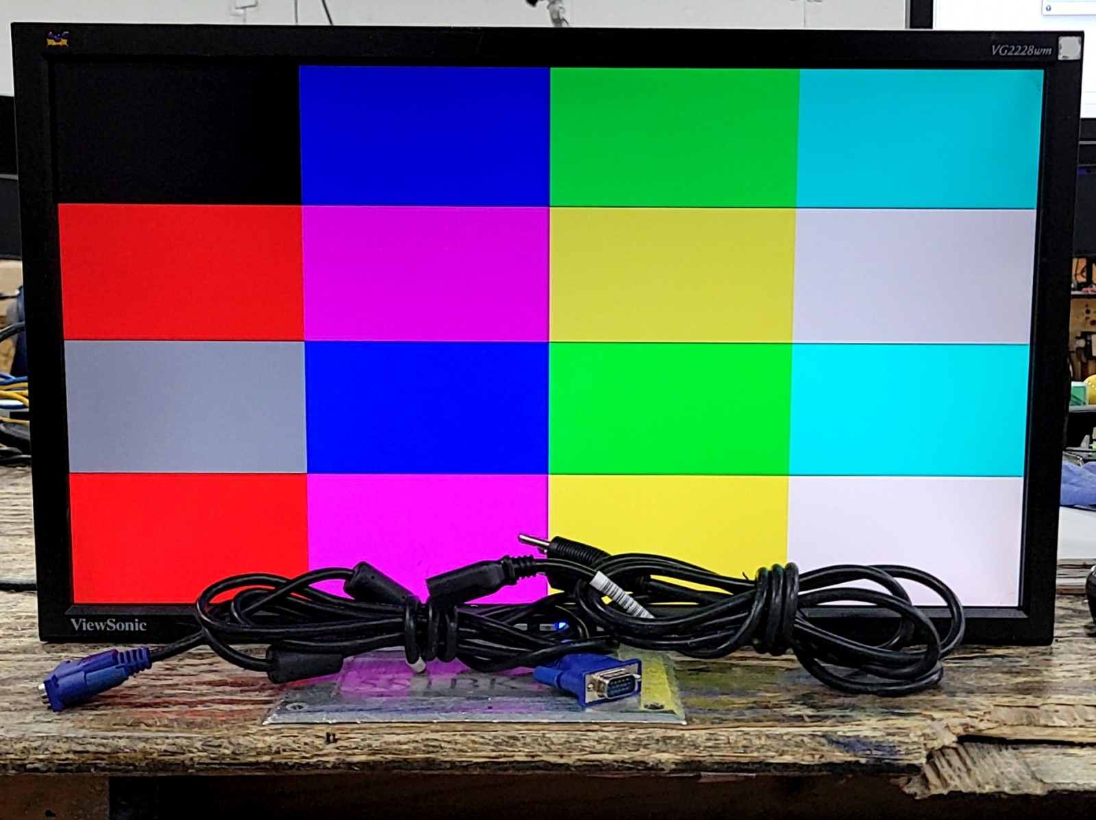 ViewSonic VG2228wm VS12512 22" LED Widescreen Monitor VGA DVI SEE NOTES 