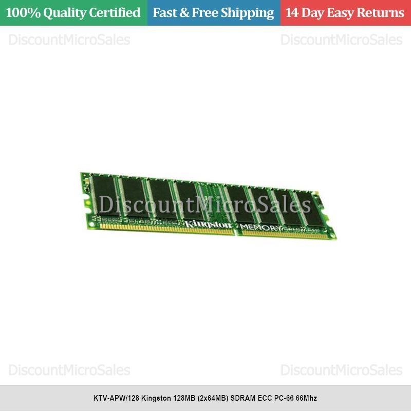 KTV-APW/128 Kingston 128MB (2x64MB) SDRAM ECC PC-66 66Mhz