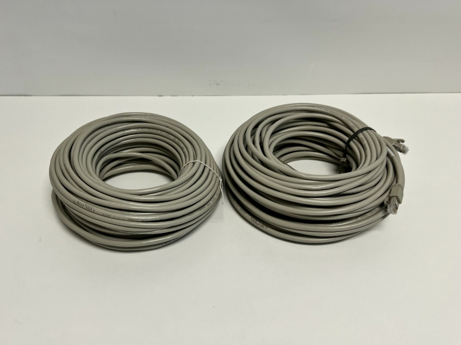 PP19: Lot of 2 New InLine Patch Cable S/FTP PiMF Cat.6 Grey 30m