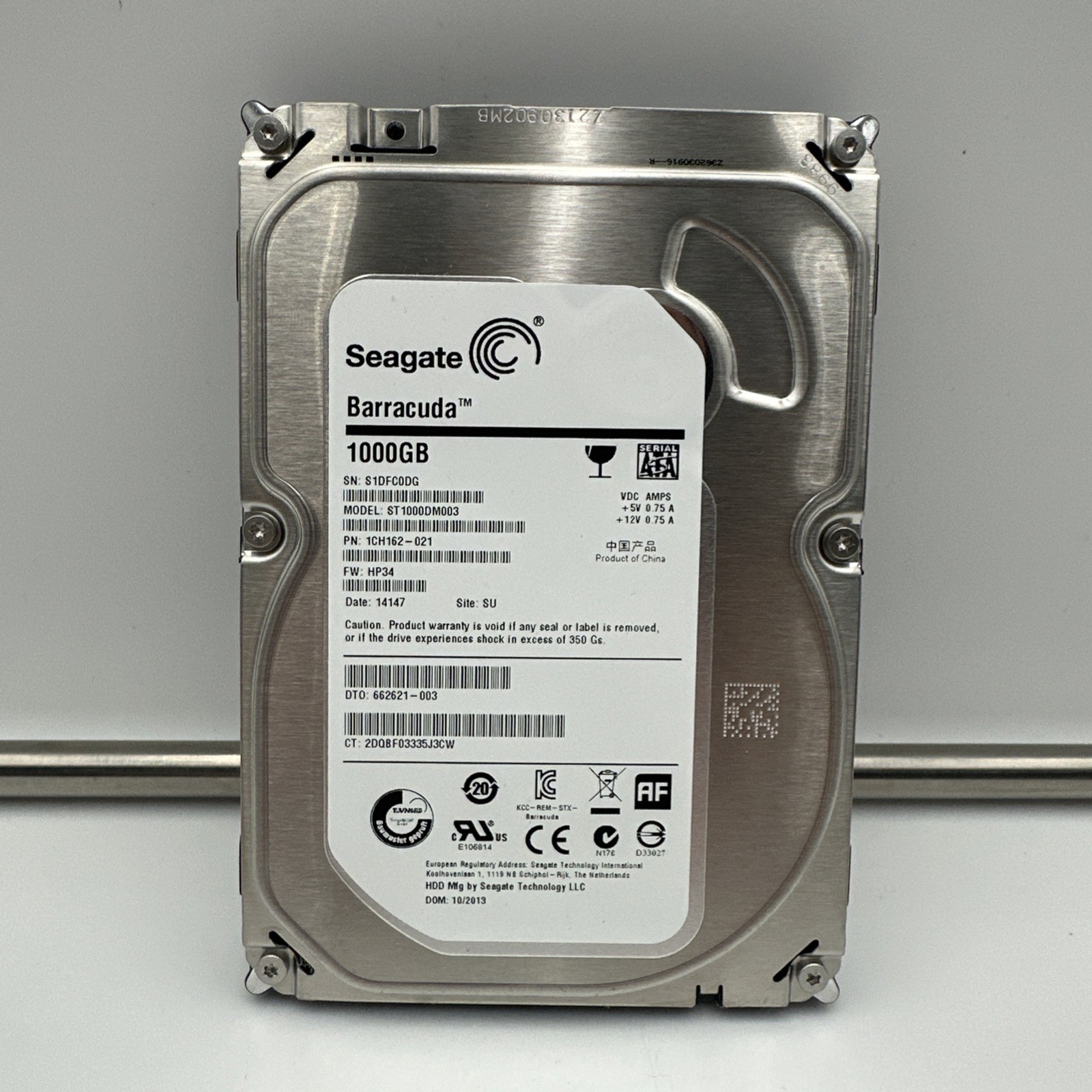 Seagate 3.5" ST1000DM003 1TB SATA III 6Gbps HDD 1SB102-023 100% Health
