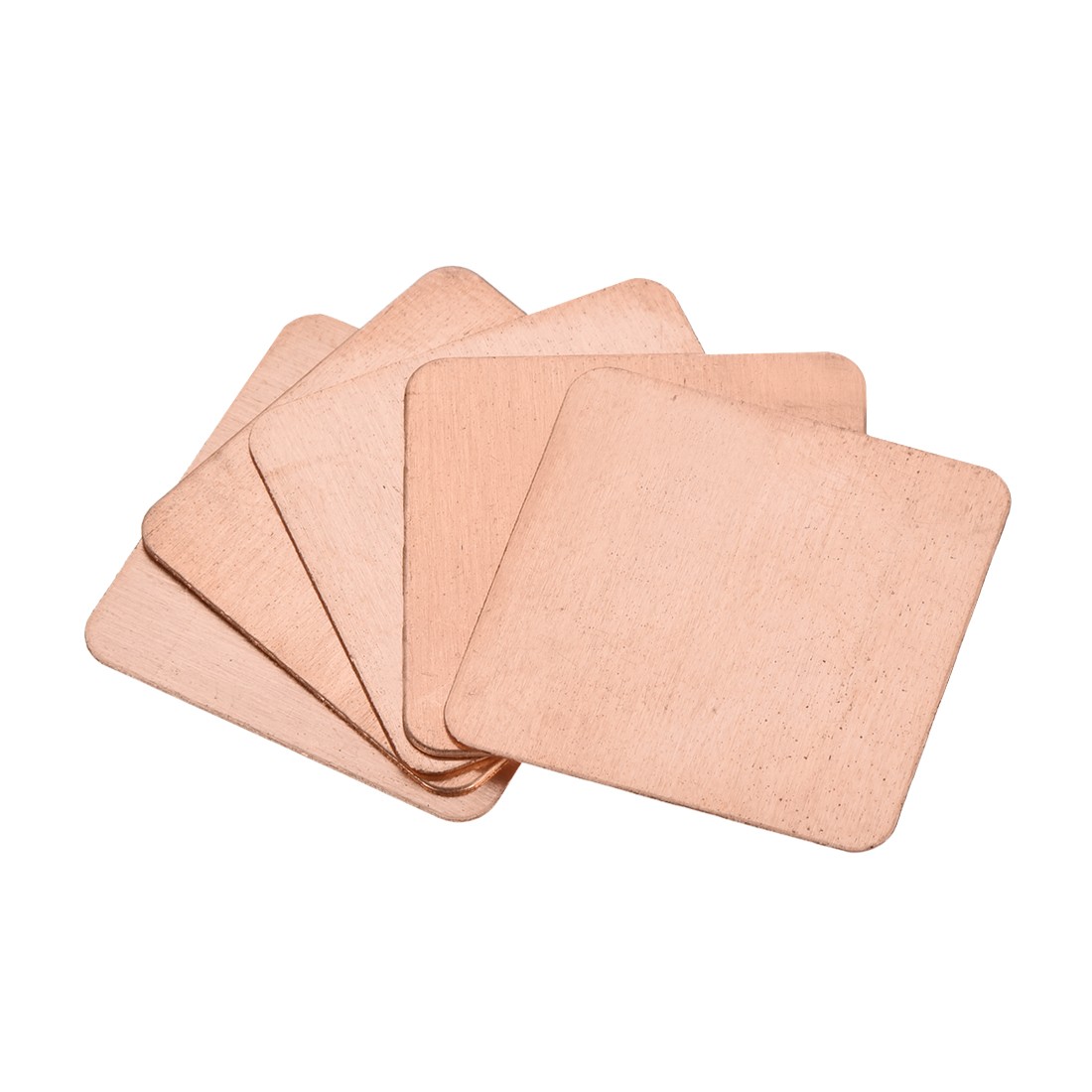 5PCS Flat IC Chipset Thermal Copper Heatsink for CPU GPU  20x20x0.3mm