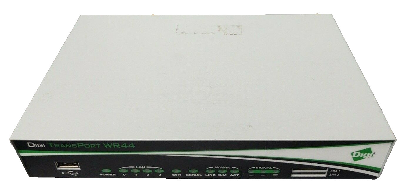 Digi TransPort WR44U v2 Modem Wireless Cellular Internet Router WR44-U5A3-D15-XD