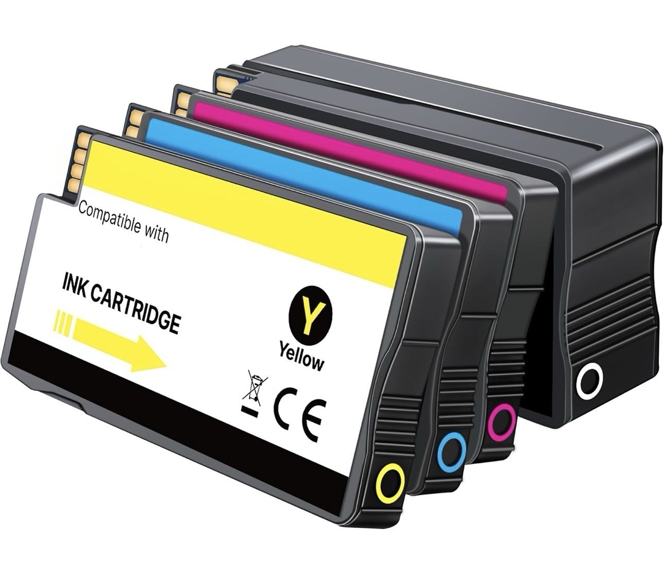 4-Pack Compatible Ink Cartridges (CMYK)