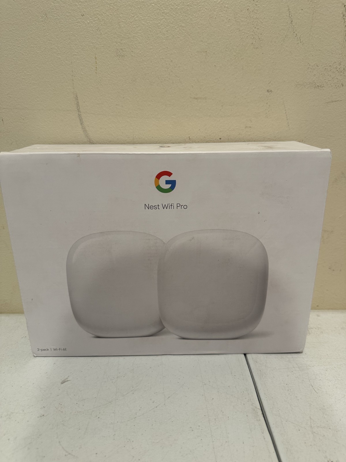WIFI Routers Google Nest WiFi Pro Snow Mesh Router Wi-Fi 6E 2 Pack G6ZUC NEW