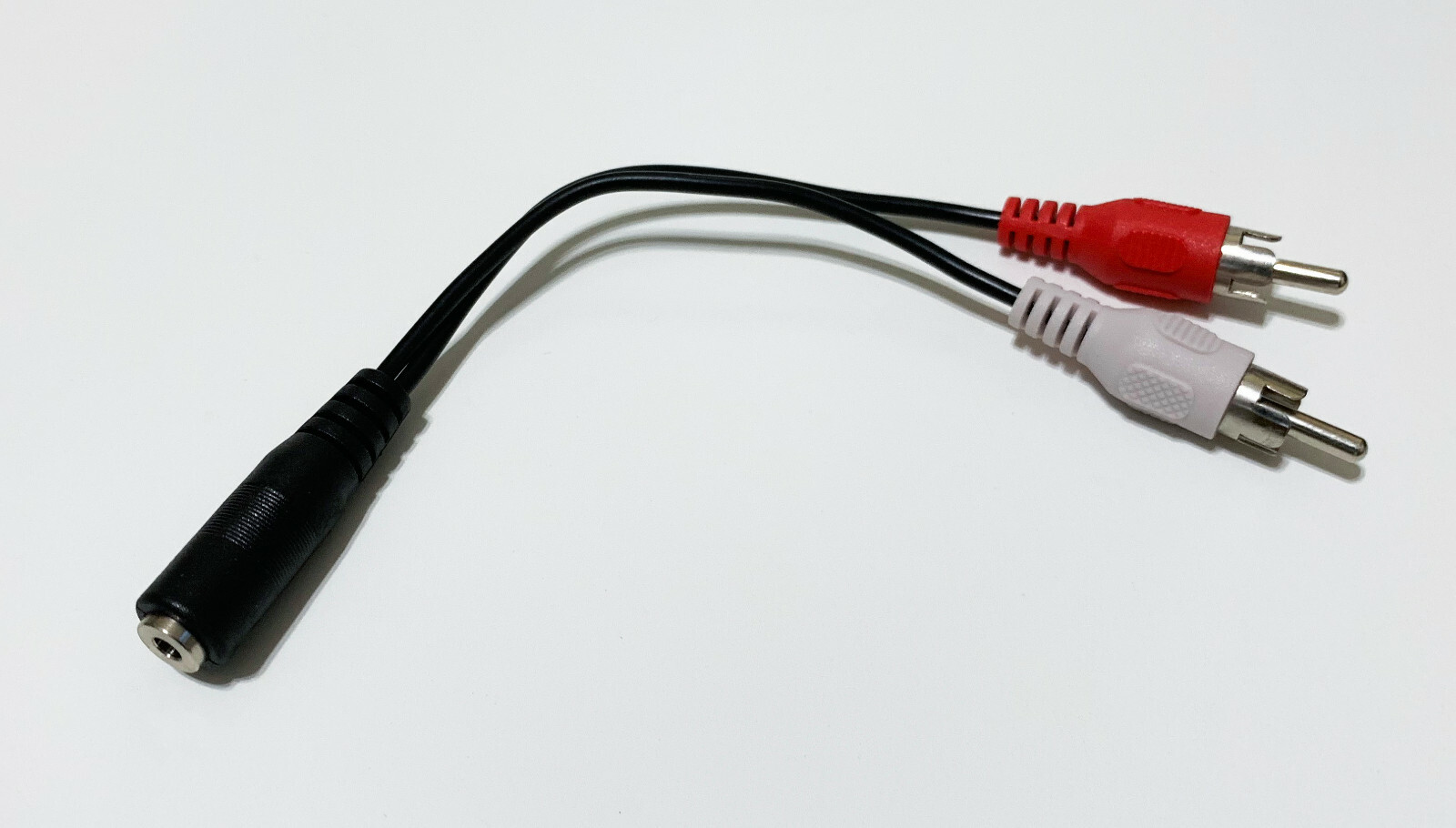 New Amiga Audio Cable Adapter for Speakers 2x Male RCA to 3.5mm Jack Female