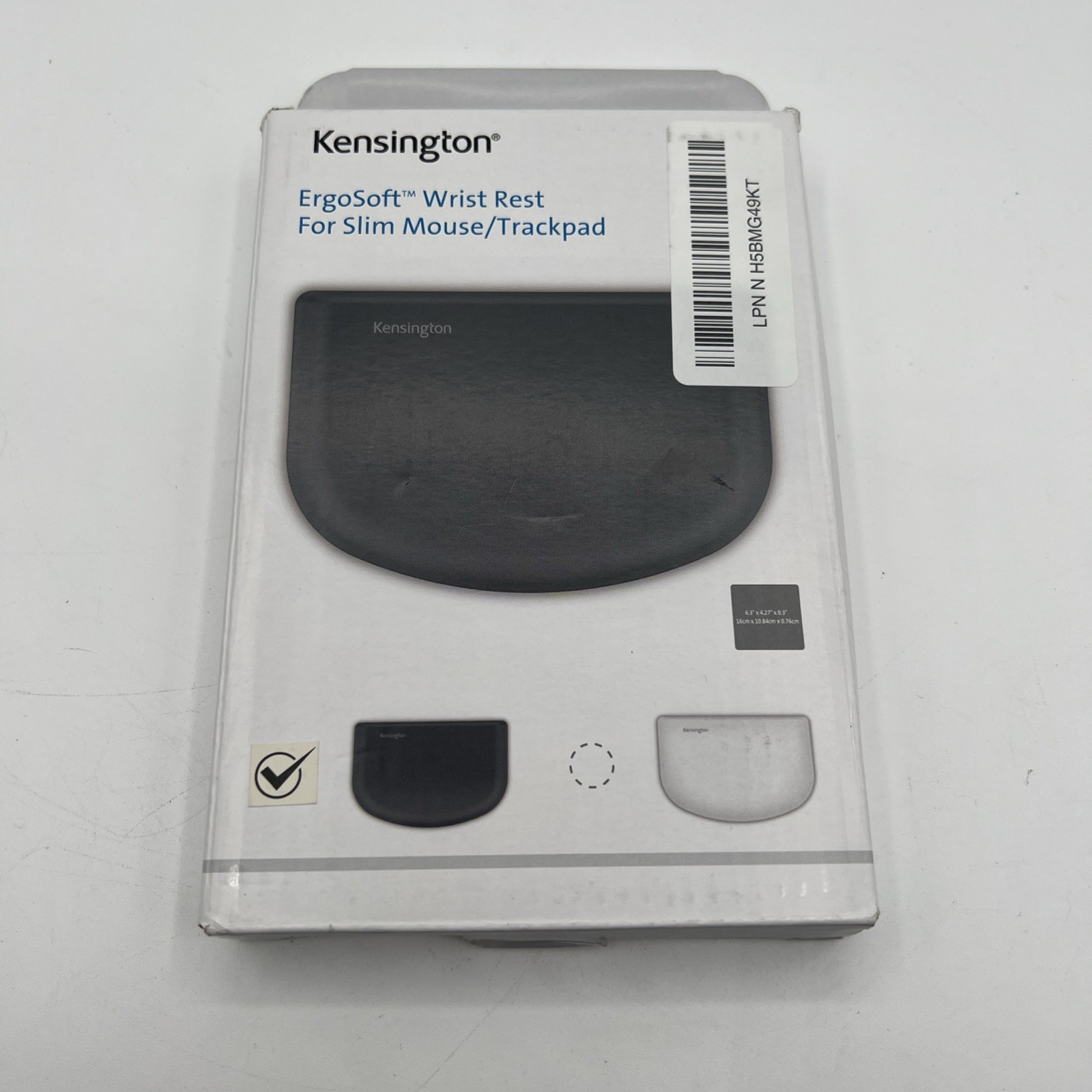 Kensington ErgoSoft Wrist Rest for Slim Mouse/Trackpad Black K52803WW
