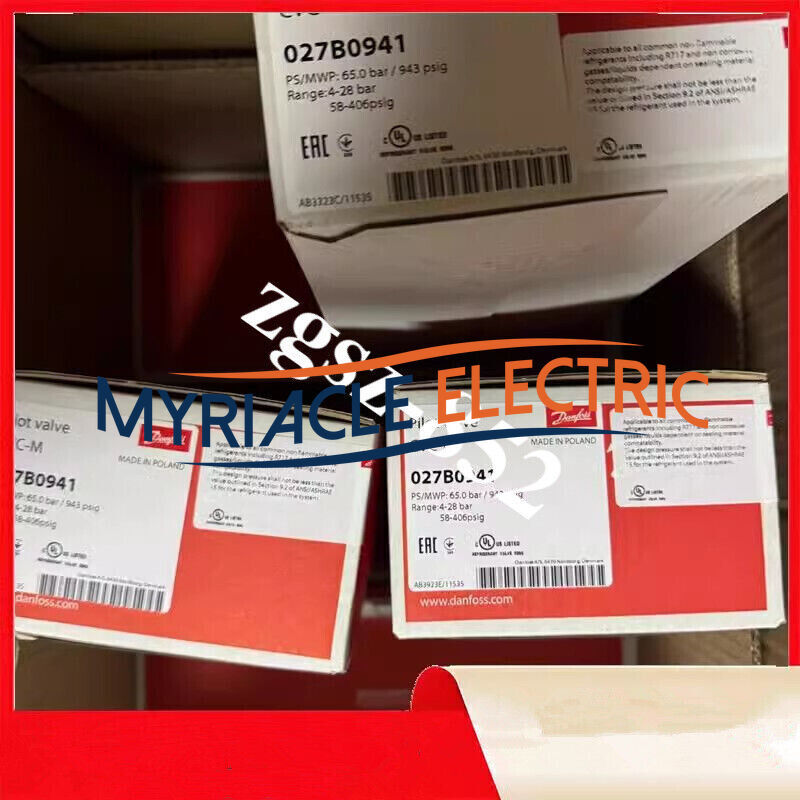 1pcs Danfoss ICS Electromagnetic Pilot Valve Series CVC-M(4-28bar) 027B0941 DHL