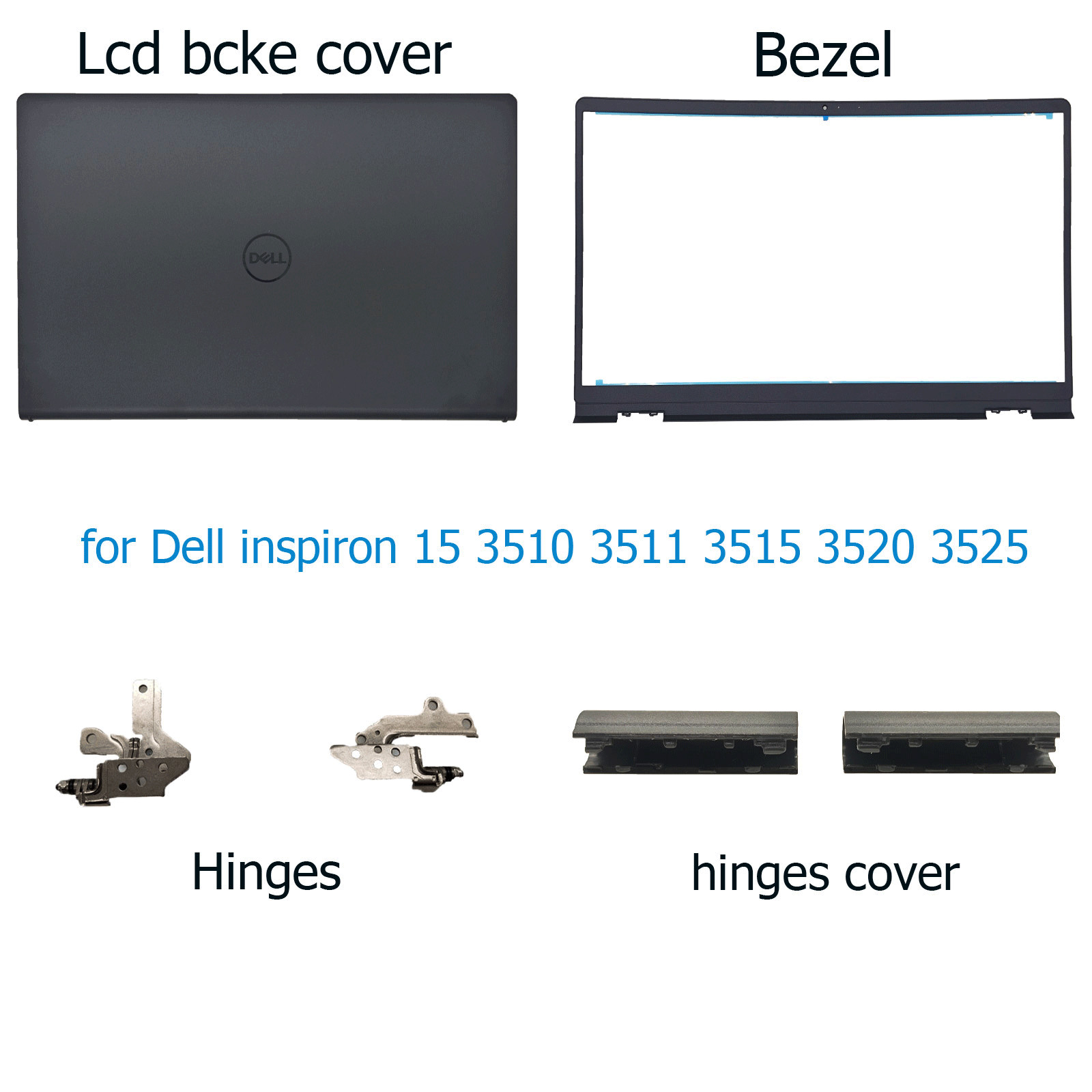 For Dell Inspiron 15 3510 3511 3520 LCD Back Cover Hinge Bezel Hinge cover 0WPN8