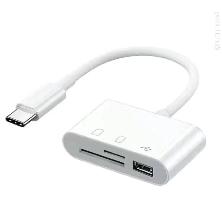 TF/SD Card Adapter Camera Reader Camera Android Type-c For iPhone16 Pro Max Plus