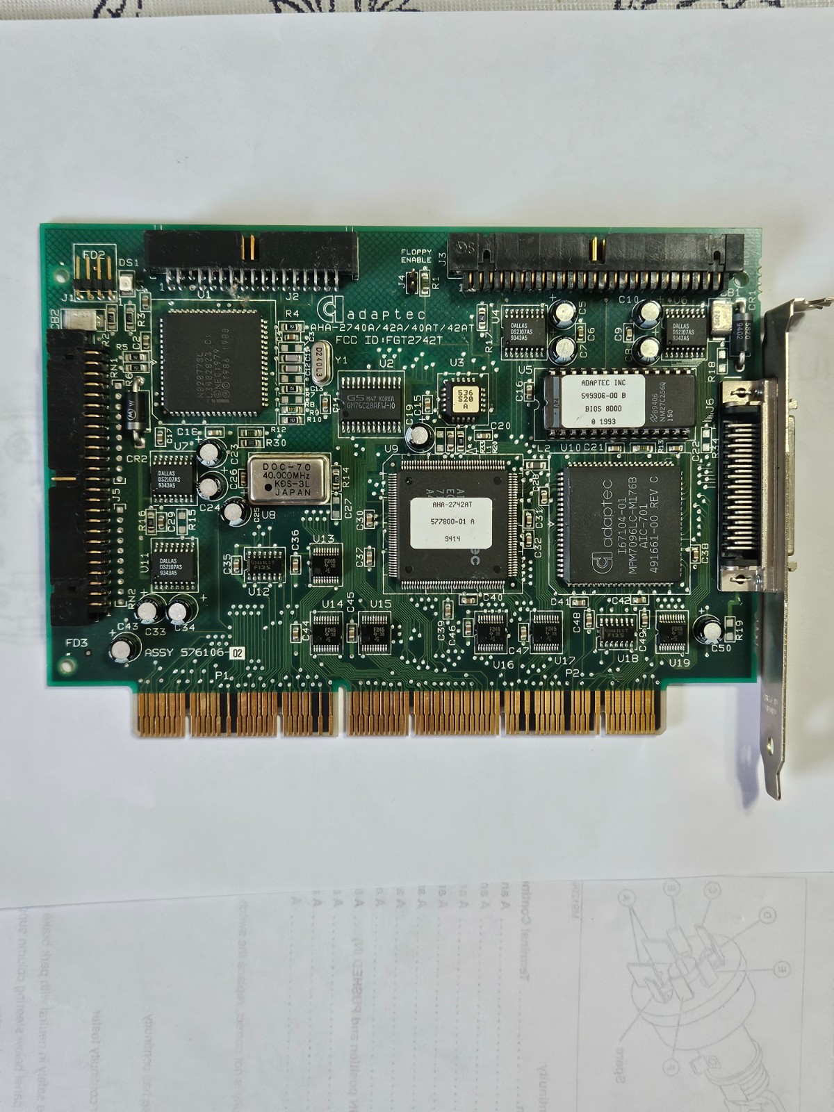 NEW Adaptec AHA-2742T 2740A EISA SCSI