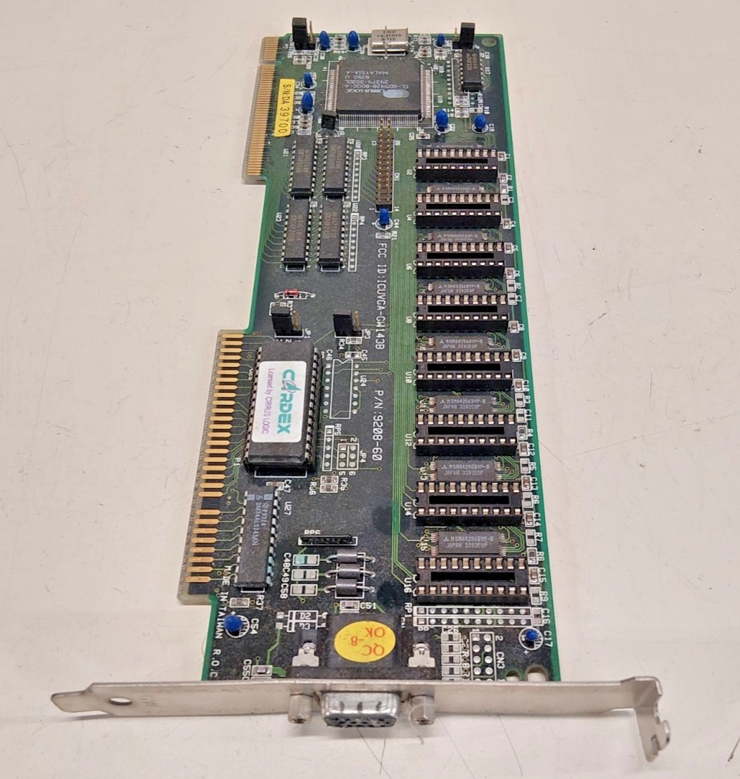 Vintage  Cardex Tseng Cirrus logic  S/N ;39700 VLB Local Bus 