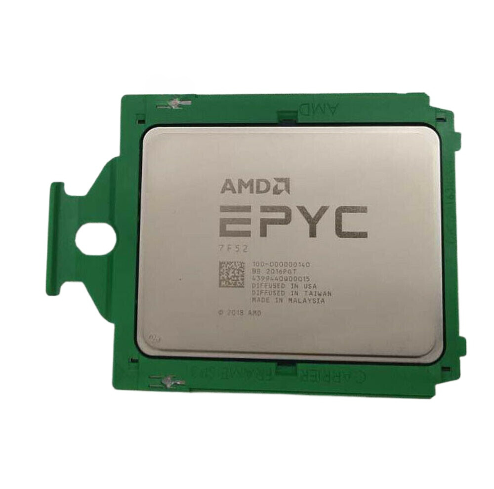 AMD EPYC 7F52 CPU processor 16 cores 32 threads 3.5GHZ up to 3.9GHZ 240w