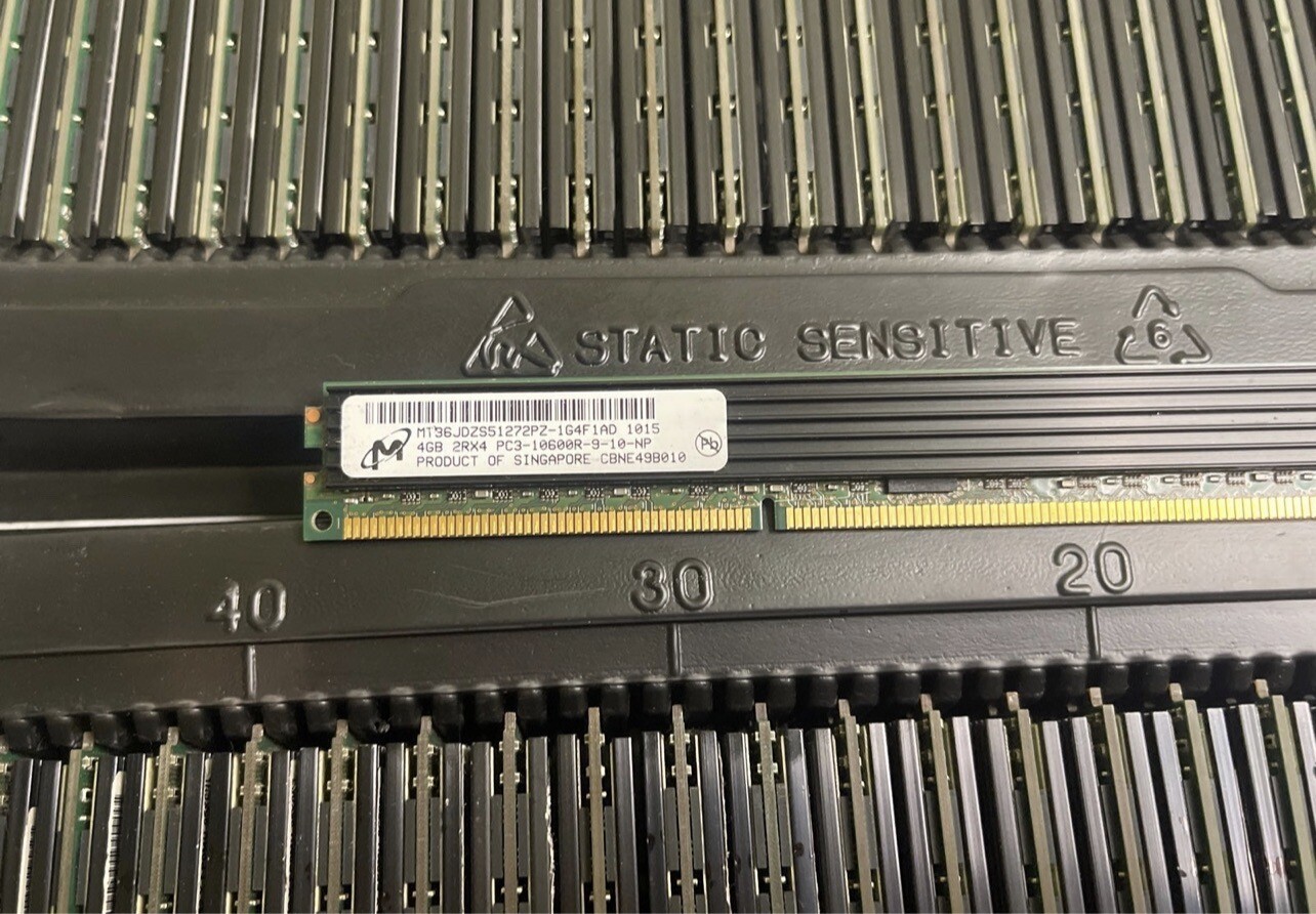 Micron MT36JDZS51272PZ-1G4F1AD 4GB PC3-10600R-9-10-NP Lot of 49