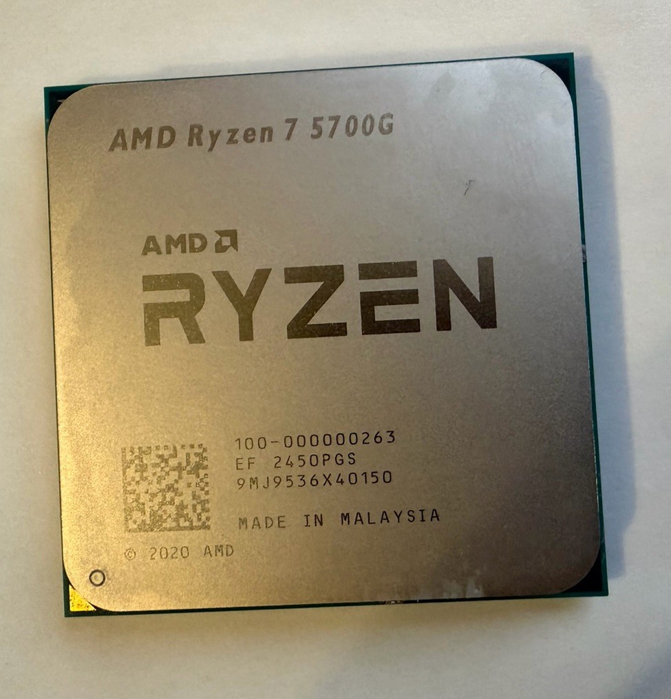 AMD Ryzen 7 5700G Processor (4.6 GHz, 8 Cores, Socket AM4) Box -...