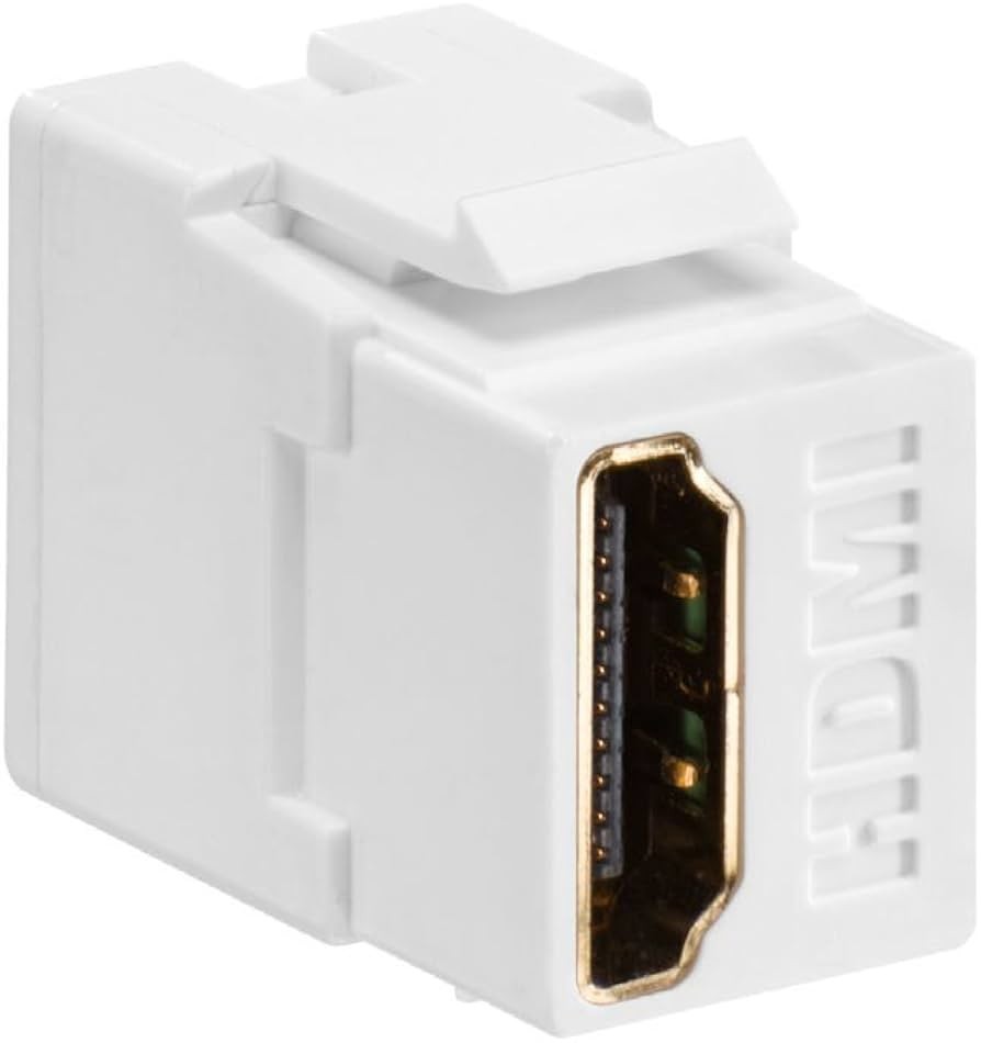 QTY 5 LEVITON 40834-W HDMI QUICKPORT KEYSTONE JACK WHITE *** PACK OF 5 ***