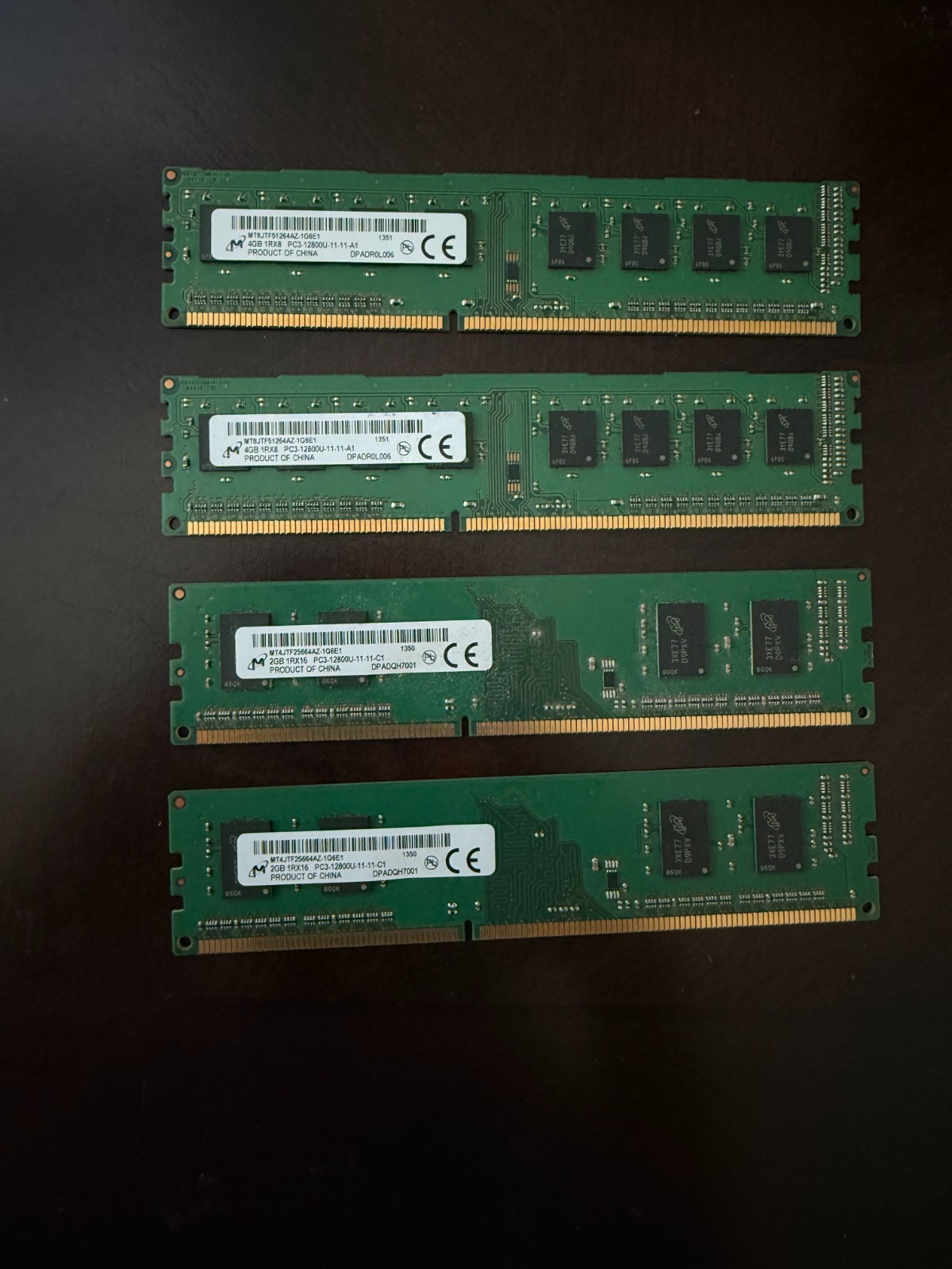 12GB 2X2GB 2x4GB DDR3 PC3L-12800U Desktop Memory Ram DELL HP LENOVO ACER GATEWAY