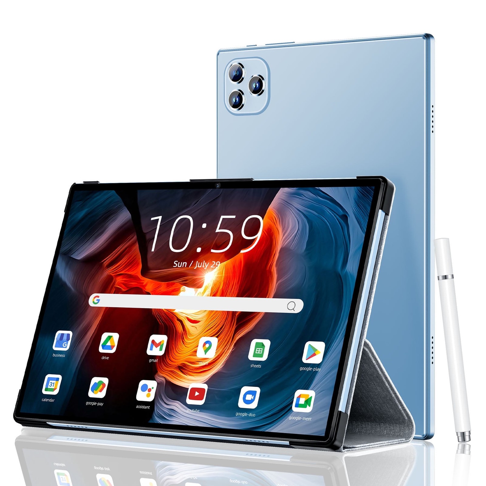 VEAT00L Tablet, 10.1 Inch IPS HD Android 13, 6GB RAM, 64GB Storage Expandable to