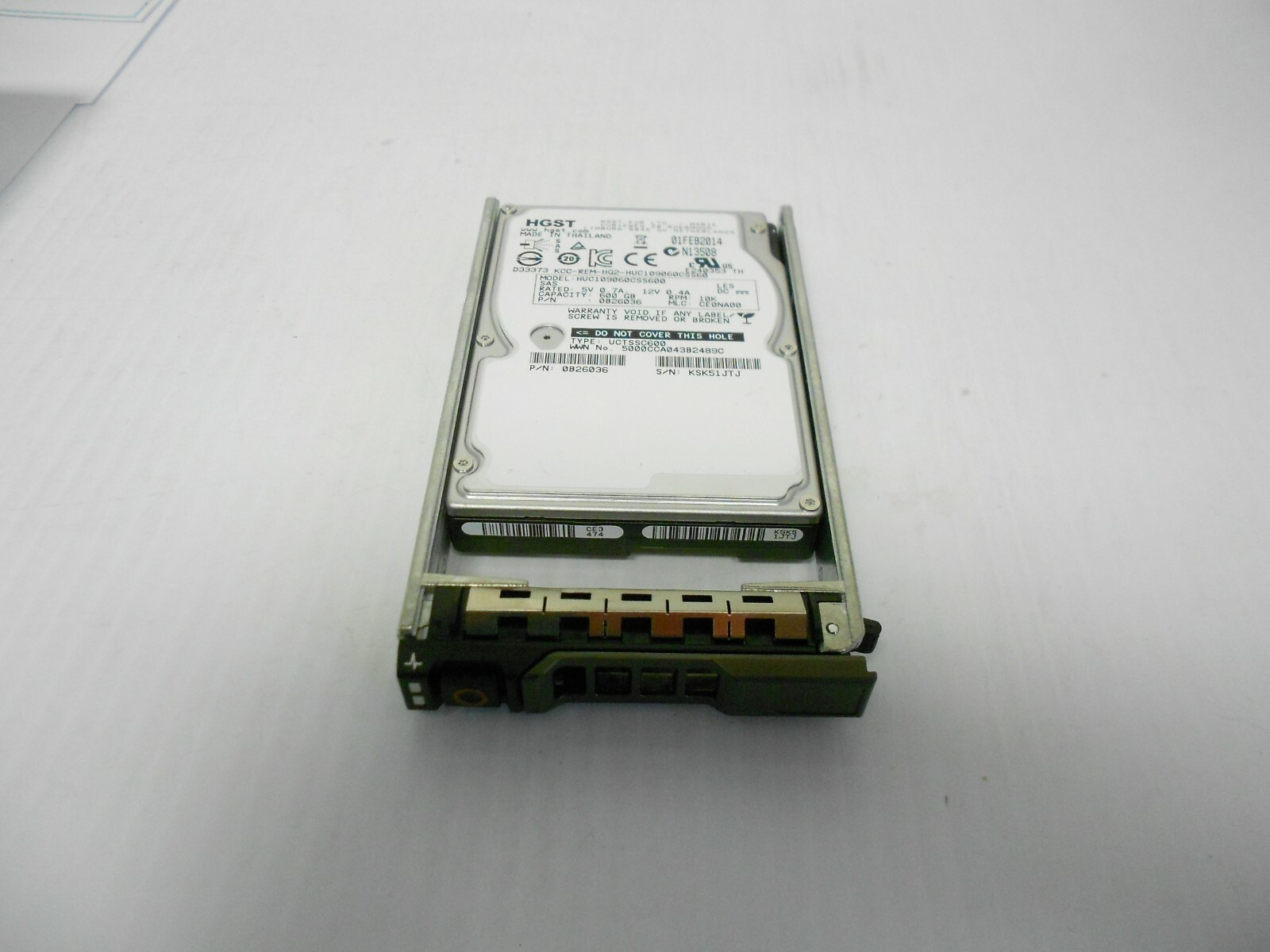 lot of 8 600GB 10K SAS 2.5" SAS HARD DRIVE FITS DELL SERVER R610 R620 R630 R710 