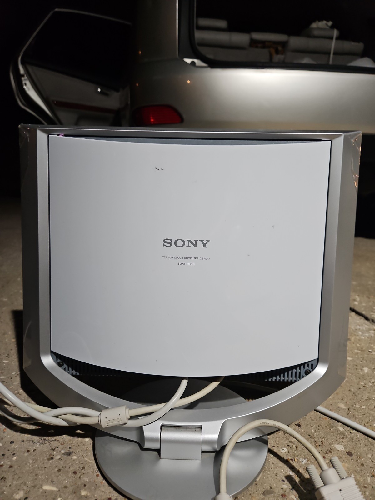 Vtg Y2K Sony SDM-HS53 TFT LCD Color Computer Monitor 15" Display Gray - TESTED 