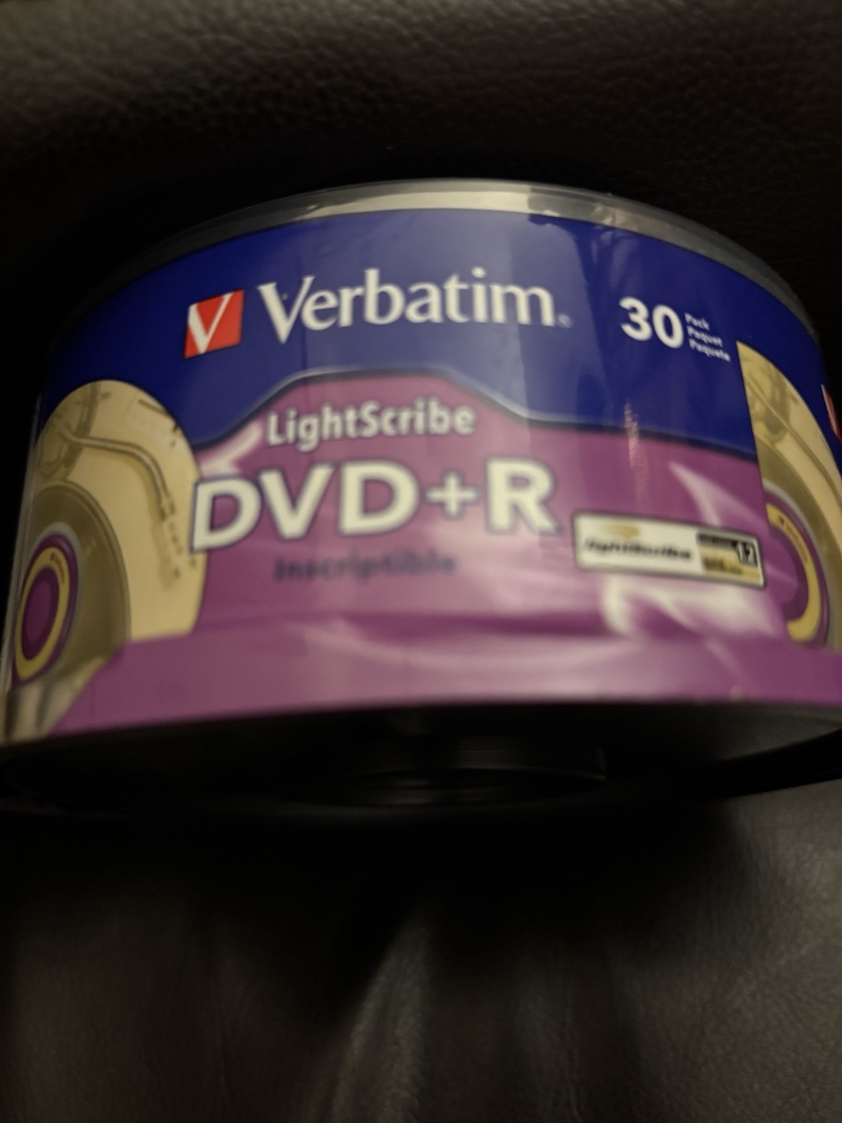 Verbatim Lightscribe DVD+R 30 Pack Blank Media 4.7GB 120mn Recordable NEW SEALED