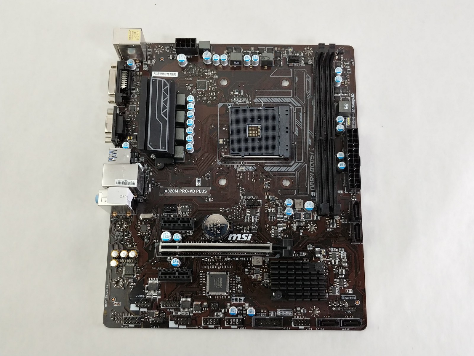 MSI  A320M PRO-VD PLUS AMD Socket AM4 DDR4 SDRAM Desktop Motherboard
