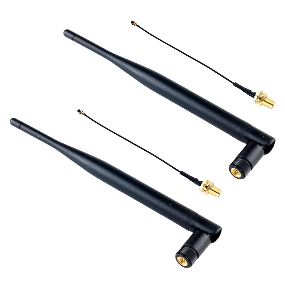 2PCS 915MHz LoRa Antenna 5DBi SMA Male with IP-X Connector Cable